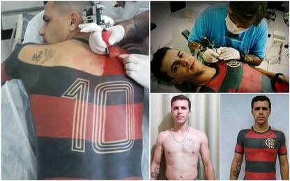 Flamengo, tattoo super: maglia del club sul corpo