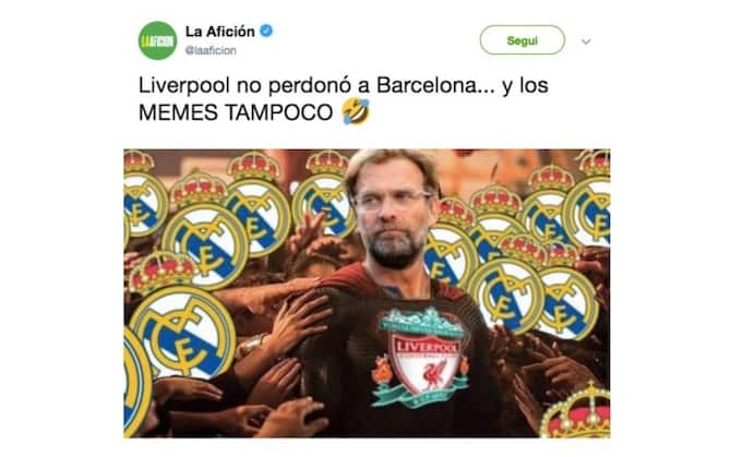 Liverpool Barcellona I Migliori Meme Sui Social Dopo L Impresa Di Anfield Le Foto Sky Sport