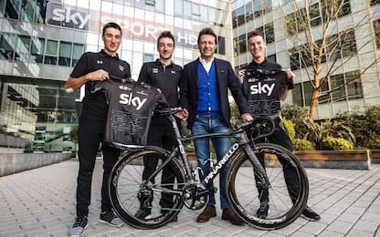 Elia Viviani e il Team Sky ospiti a Sky Sport24