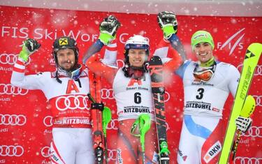 Slalom Kitzbuehel, Kristoffersen ferma Hirscher
