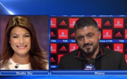 Gattuso show con la D'Amico: che auguri a Buffon!