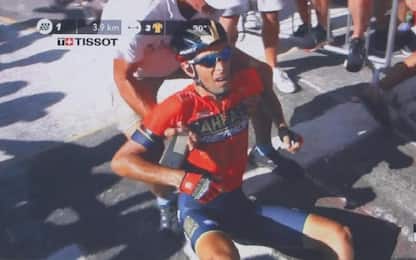 Nibali si ritira dal Tour: frattura alla vertebra