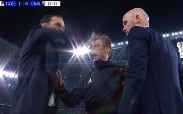 Ten Hag-Allegri, battibecco dopo il gol CR7. VIDEO