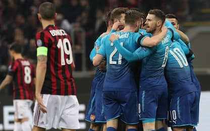 Il Milan non gira, l'Arsenal vede i quarti: 0-2