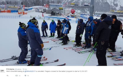 Mondiali di sci, cancellata prova discesa