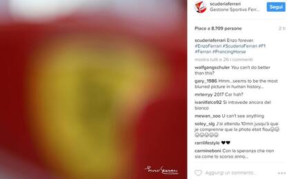 Ferrari sfocata su Instagram: è la nuova Rossa?