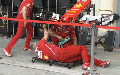 Box Ferrari, così i meccanici preparano la SF70 H