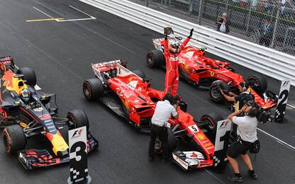 Monaco, doppietta Ferrari: vince Vettel, 2° Kimi