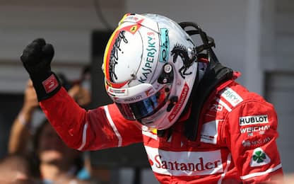 Vettel trionfa in Ungheria, Kimi 2°. Lewis a -14
