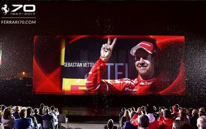 Ferrari 70, il trionfo di una festa da record