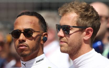 Hamilton difende Mercedes, Vettel la leadership