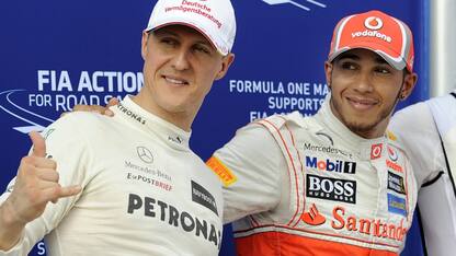 Hamilton contro Schumacher: numeri a confronto