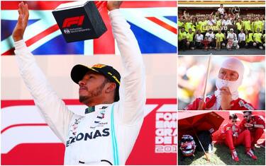 Assolo Lewis, la Ferrari soffre: gli highlights