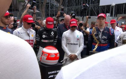Monaco: minuto di silenzio per Niki Lauda. VIDEO