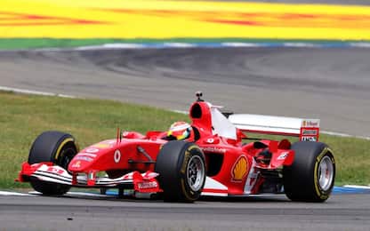 Emozione Schumacher: Mick sulla Ferrari del papà