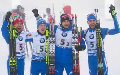 Biathlon, l'Italia è seconda a Oberhof