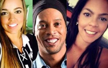 Ronaldinho, altra doppietta: sposa...due donne