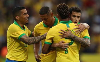Brasile, sette gol all'Honduras: G. Jesus ne fa 2