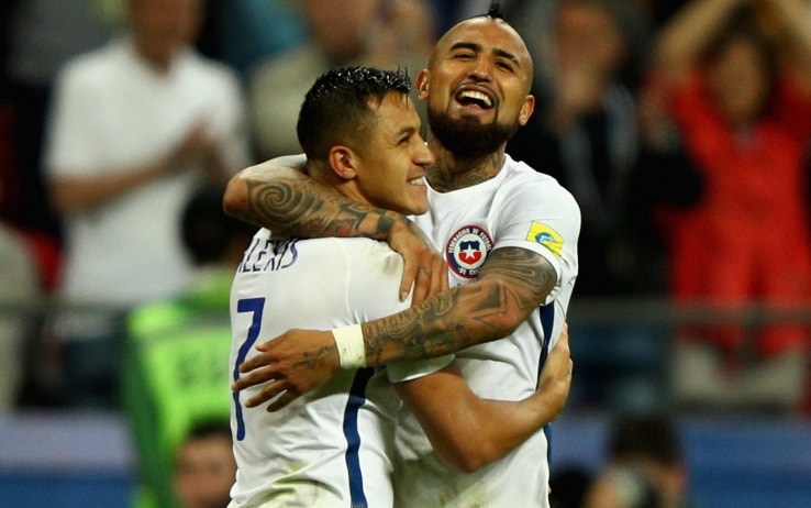 Vidal e Alexis Sanchez (GettyImages) Vidal e Alexis Sanchez (GettyImages)