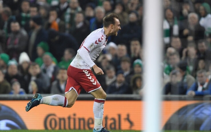 Eriksen segna il gol del 2-1 (Getty) Eriksen segna il gol del 2-1 (Getty)