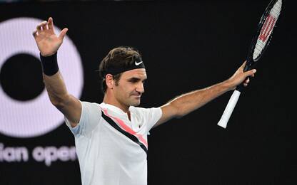 Aus Open, Federer va come un treno agli ottavi