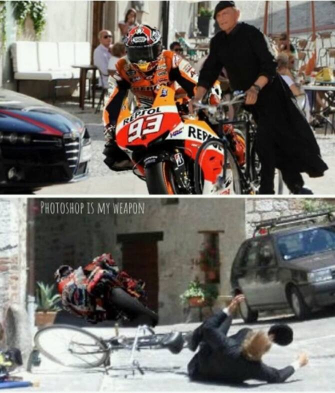 Moto Gp, incidente Rossi-Marquez al Gp d'Argentina: il web ...