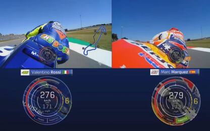 Rossi-Marquez, duello da brividi IL VIDEO