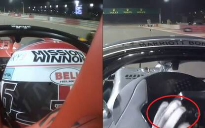 Hamilton passa Leclerc e chiede scusa. VIDEO