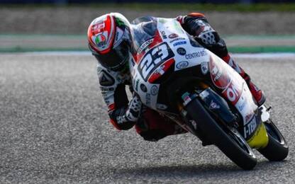 Moto3: Antonelli è il più veloce, sorpresa Rossi