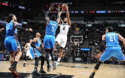 NBA, gli Spurs fermano Westbrook, Leonard decisivo