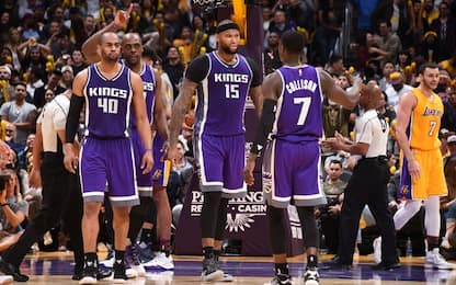 NBA, Cousins trascina Sacramento, crisi Toronto