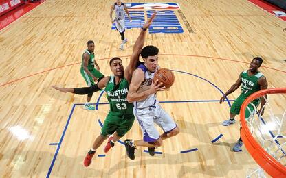 NBA: tripla doppia per Lonzo, ma vincono i Celtics