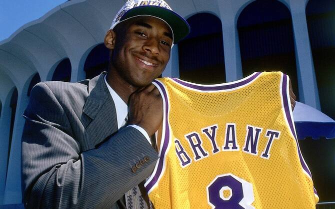Maglie nba Los Angeles Lakers Kobe Bryant #24 giallo nuovo e