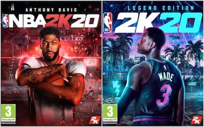 Anthony Davis e Dwyane Wade in cover su NBA 2K20