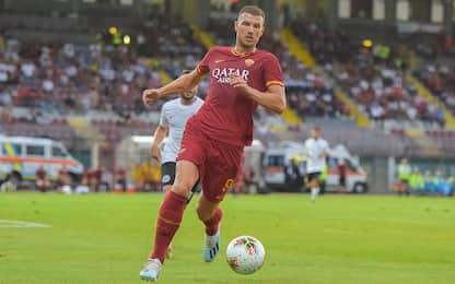 Dzeko decisivo per la Roma: Arezzo battuto 3-1