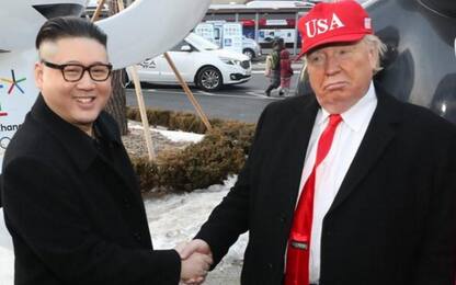 Olimpiadi, Trump e Kim vicini... ma sono i sosia