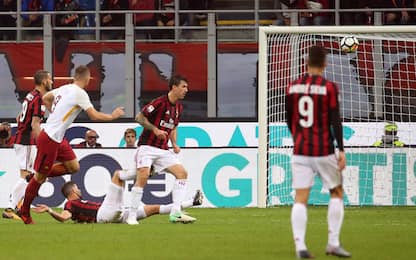 Milan-Roma 0-2: decidono Dzeko e Florenzi