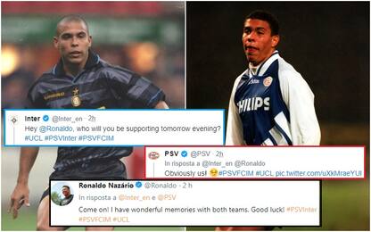 Psv-Inter, lite social: per chi tiferà Ronaldo?
