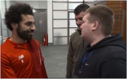 Esultò per gol al Napoli, Salah invita fan cieco