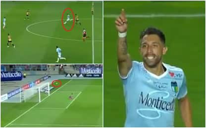 Cile, gol pazzesco di Muñoz da centrocampo. VIDEO