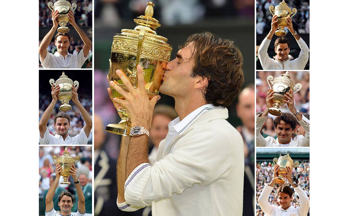 Federer vuole suonare l'ottava sinfonia Sette vittorie WImbledon Federer
