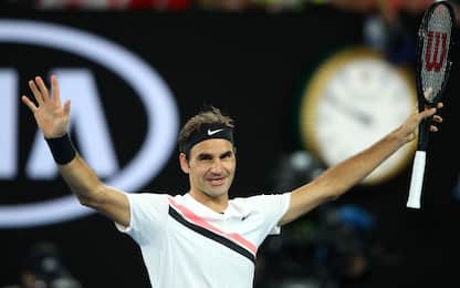 Australian Open, Re Roger è in semifinale