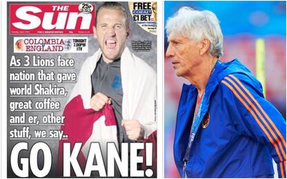 "Go Kane", Colombia infuriata per prima pagina Sun
