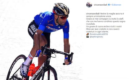Mondiali, Nibali: "Grazie di aver sognato con me"