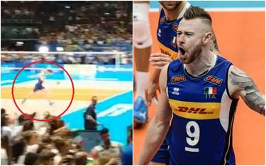 Italvolley, Zaytsev festeggia... con un gol!