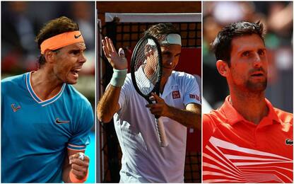Madrid: Nadal, Federer e Djokovic ai quarti
