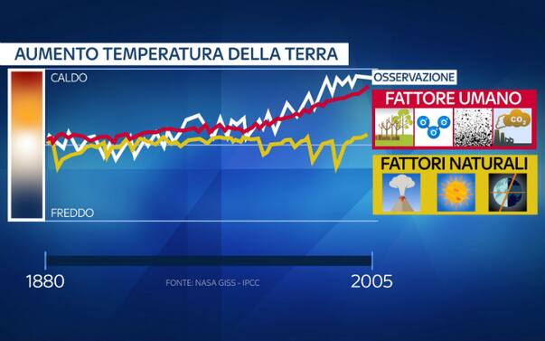 Riscaldamento globale, le responsabilità dell'uomo. INFOGRAFICA | Sky TG24