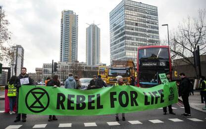 Cambiamento climatico, manifestazione in centro a Londra