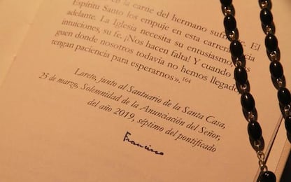 Esortazione firmata papa in museo Loreto