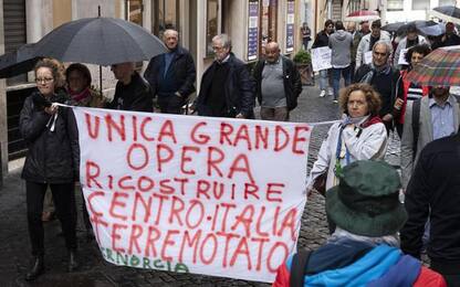 Terremoto: i comitati protestano a Roma
